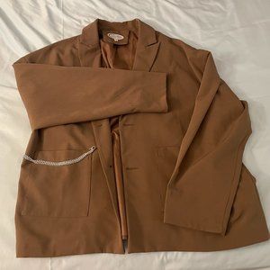 Vintage leather chain suit